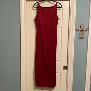 Just in time for the holidays! Gorgeous, deep red gown